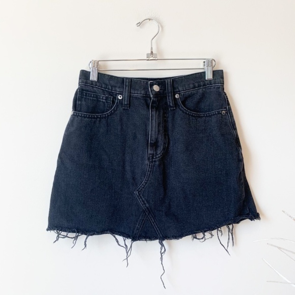 Madewell Rigid Denim A-Line Mini Skirt sz 25